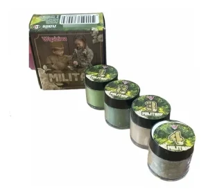 coleccion acrilico wapizima 4 pzs «military» coleccion acrilico wapizima 4 pzs «military»