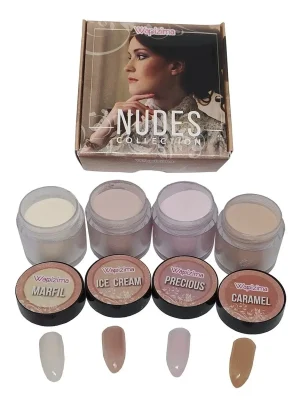 coleccion acrilico wapizima 4 pzs «nudes»