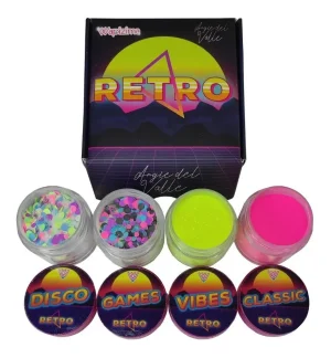 coleccion acrilico wapizima 4 pzs «retro»