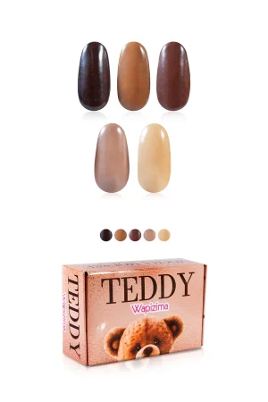 coleccion acrilico wapizima 6 pzs «teddy mocha» coleccion acrilico wapizima 6 pzs «teddy mocha»