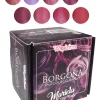 coleccion acrilico wapizima 8 pzs «borgoÑa»