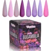 coleccion acrilico wapizima 8 pzs «bugambilia»