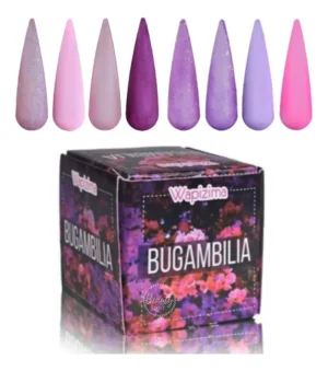 coleccion acrilico wapizima 8 pzs «bugambilia»