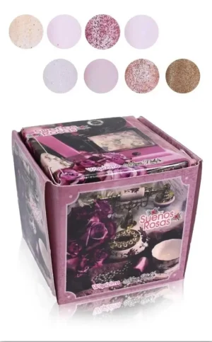 coleccion acrilico wapizima 8 pzs «sueÑos rosas»