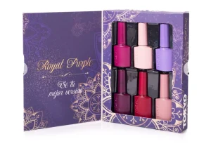 coleccion gel tokyo 6 pzs «royal purple»
