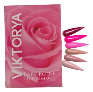 coleccion gel viktorya 6 pzs «baby rouse»