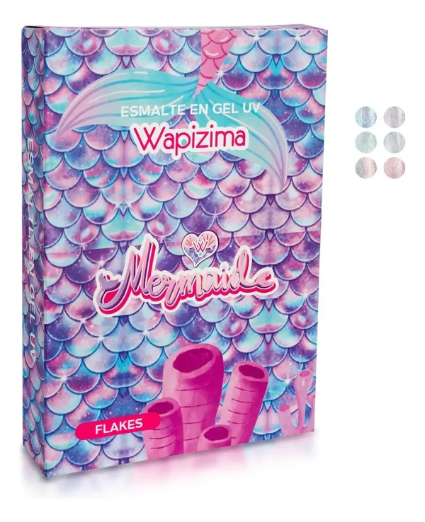 coleccion gel wapizima 6 pzs «mermaid»