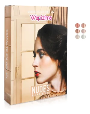 coleccion gel wapizima 6 pzs «nudes bling bling» coleccion gel wapizima 6 pzs «nudes bling bling»