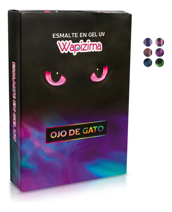 coleccion gel wapizima 6 pzs «ojo de gato»