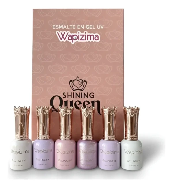 coleccion gel wapizima 6 pzs «shining queen»