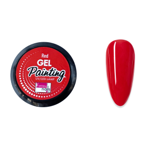 gel painting red fantasy