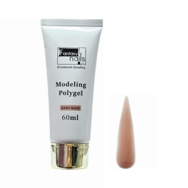 polygel dark nude fantasy