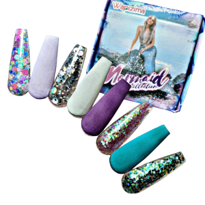 coleccion acrilico wapizima 8 pzs «mermaid»