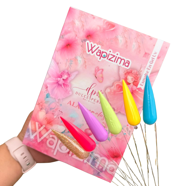 coleccion gel wapizima 6 pzs «dulce perez alas gemelas»