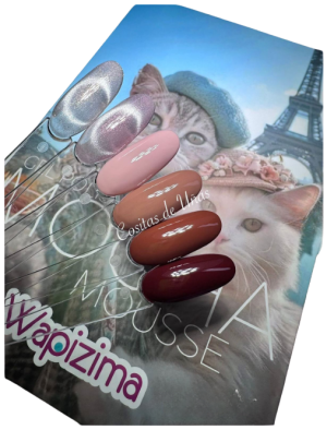 coleccion gel wapizima 6 pzs «mocha mousse»
