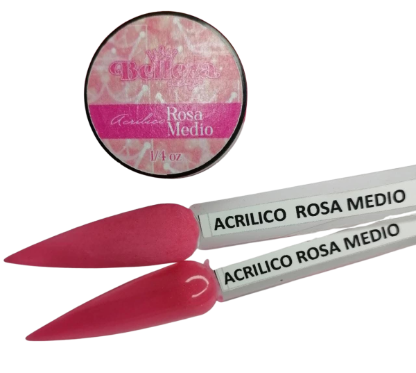 acrilico belleza nails rosa medio 1/4 oz