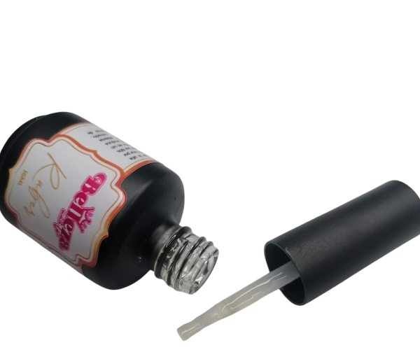 clear rubber belleza nails