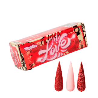coleccion acrilico wapizima 3 pzs «love»