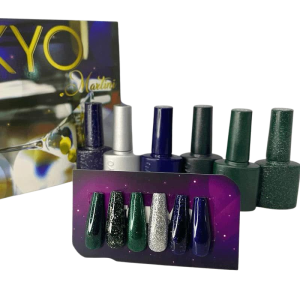 coleccion gel tokyo 6 pzs «martini»