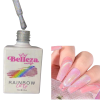 gel rainbow cat eye belleza nails