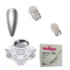 metal gel silver belleza nails