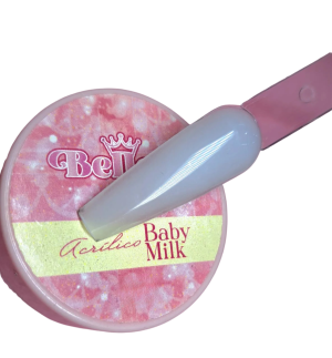 acrilico belleza nails baby milk
