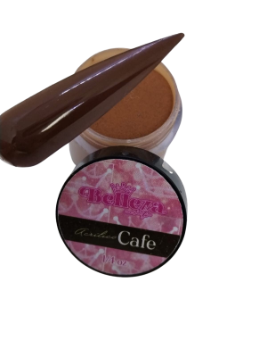 acrilico belleza nails cafÉ 1/4 oz