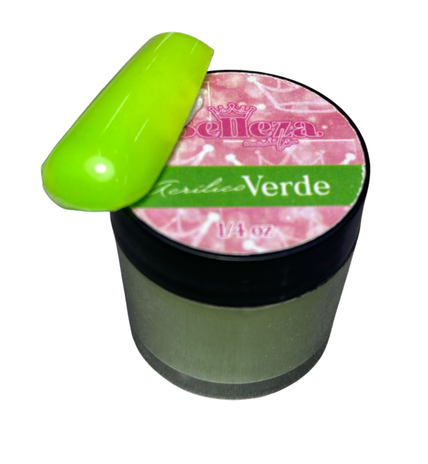 acrilico belleza nails verde 1/4 oz