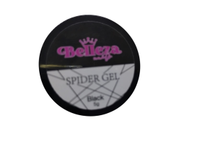 gel spider black belleza nails