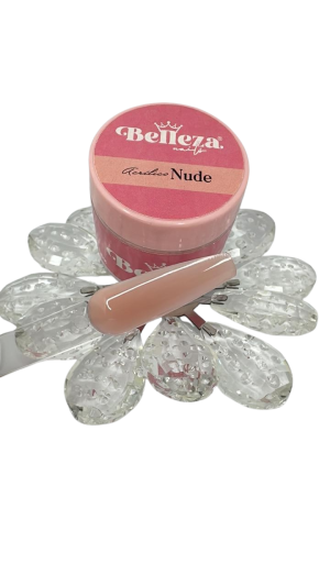 acrilico belleza nails nude
