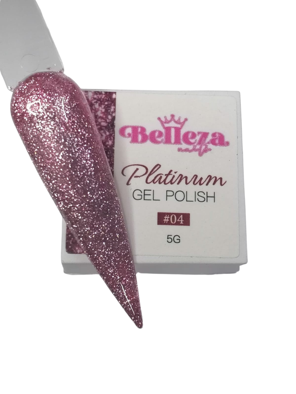 gel platinum #04 belleza nails