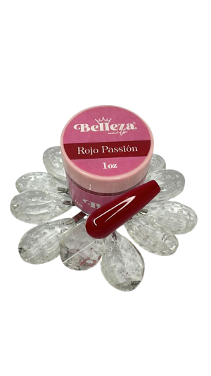 acrilico belleza nails rojo pasion 1 oz