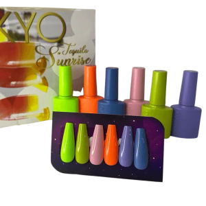 coleccion gel tokyo 6 pzs «tequila sunrise»