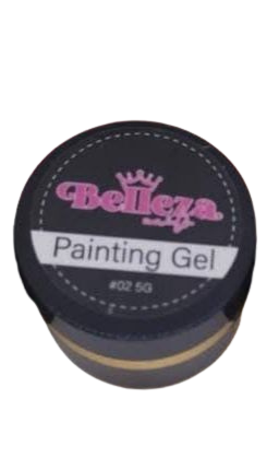 gel painting blanco belleza nails