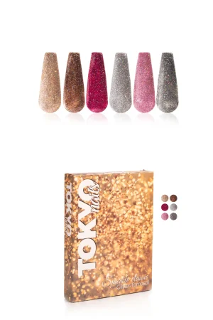 coleccion gel tokyo 6 pzs «sparkle classic»