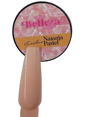 acrilico belleza nails naranja pastel 1/4 oz