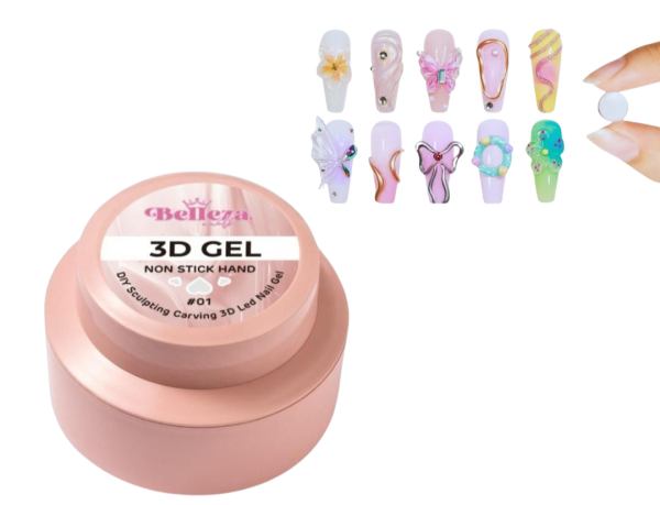 3d gel belleza nails