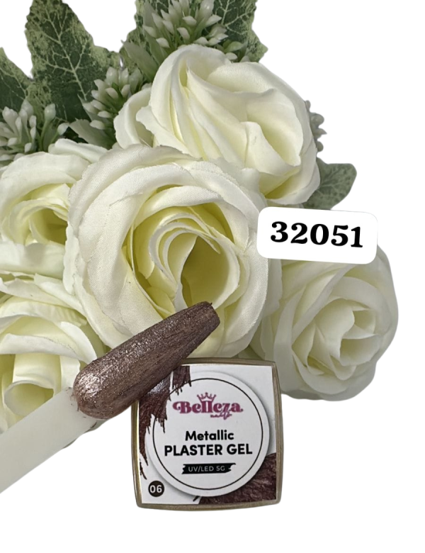 metallic plaster gel 06 belleza nails