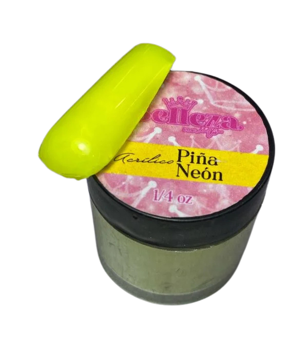 acrilico belleza nails piÑa neon 1/4 oz