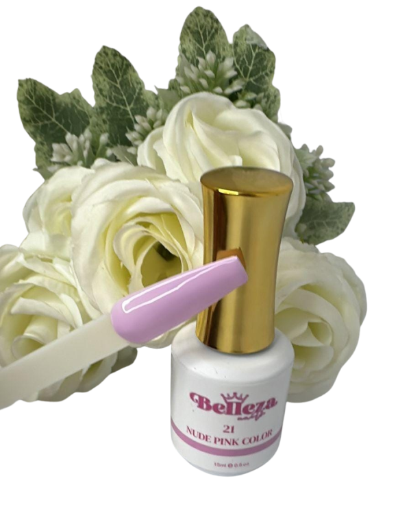 gel nude pink 21 belleza nails