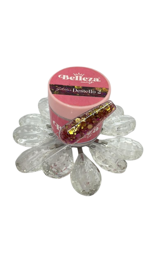 acrilico glitter belleza destello 2