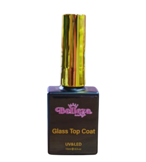 glass top coat belleza nails