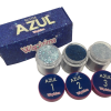 coleccion acrilico wapizima 3 pzs «glitter azul»