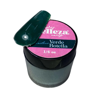 acrilico belleza nails verde botella 1/4 oz