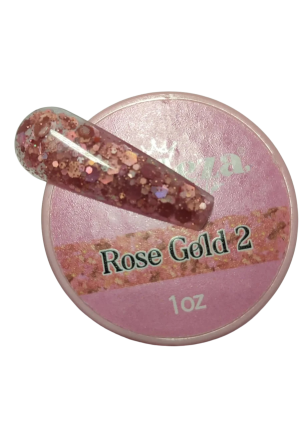 acrilico belleza nails rose gold 2 1 oz